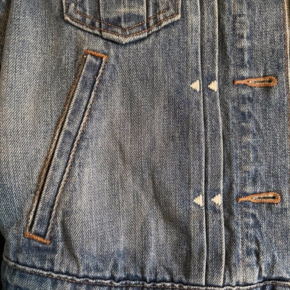 Rare Vintage Levi's X Pendleton Women's Boho Jean Vest Size Small - Picture 5 of 8